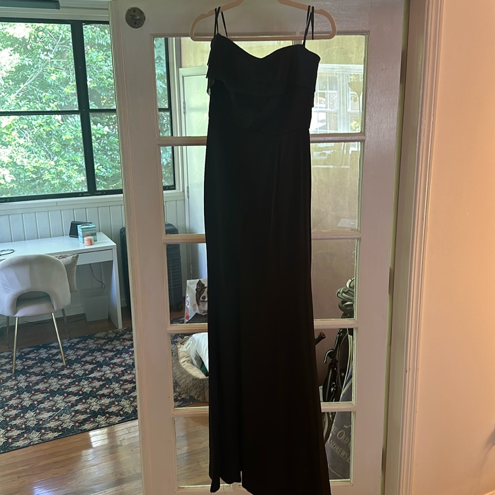 Lulu Strapless Black Gown
